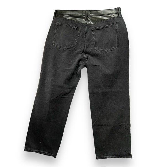 Abercrombie & Fitch Curve Love 90’s Relaxed Jean High Rise 18 Short Black - Picture 7 of 10